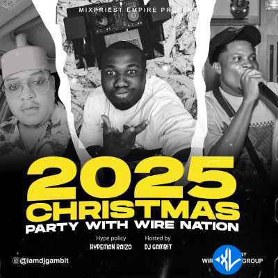 DJ Gambit – 2025 Christmas Party With Wire Nation Cover Art